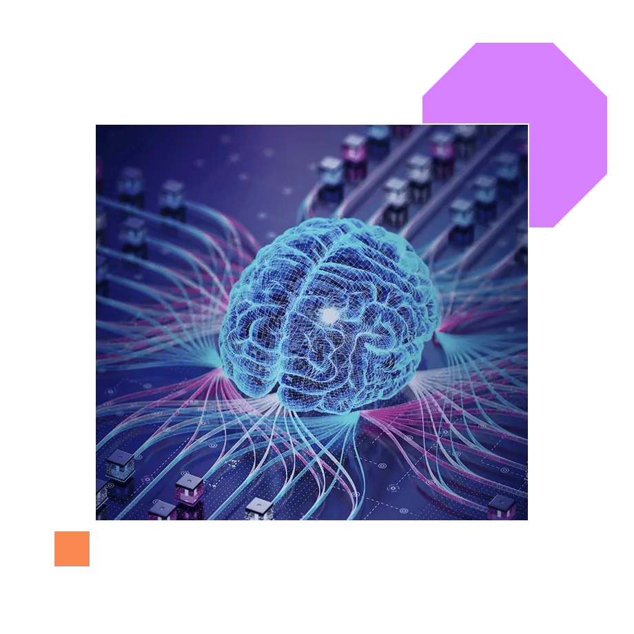 Digital image of brain connected to computer circuit, illustrating an AI-driven cyberattack on Taiwan's government systems