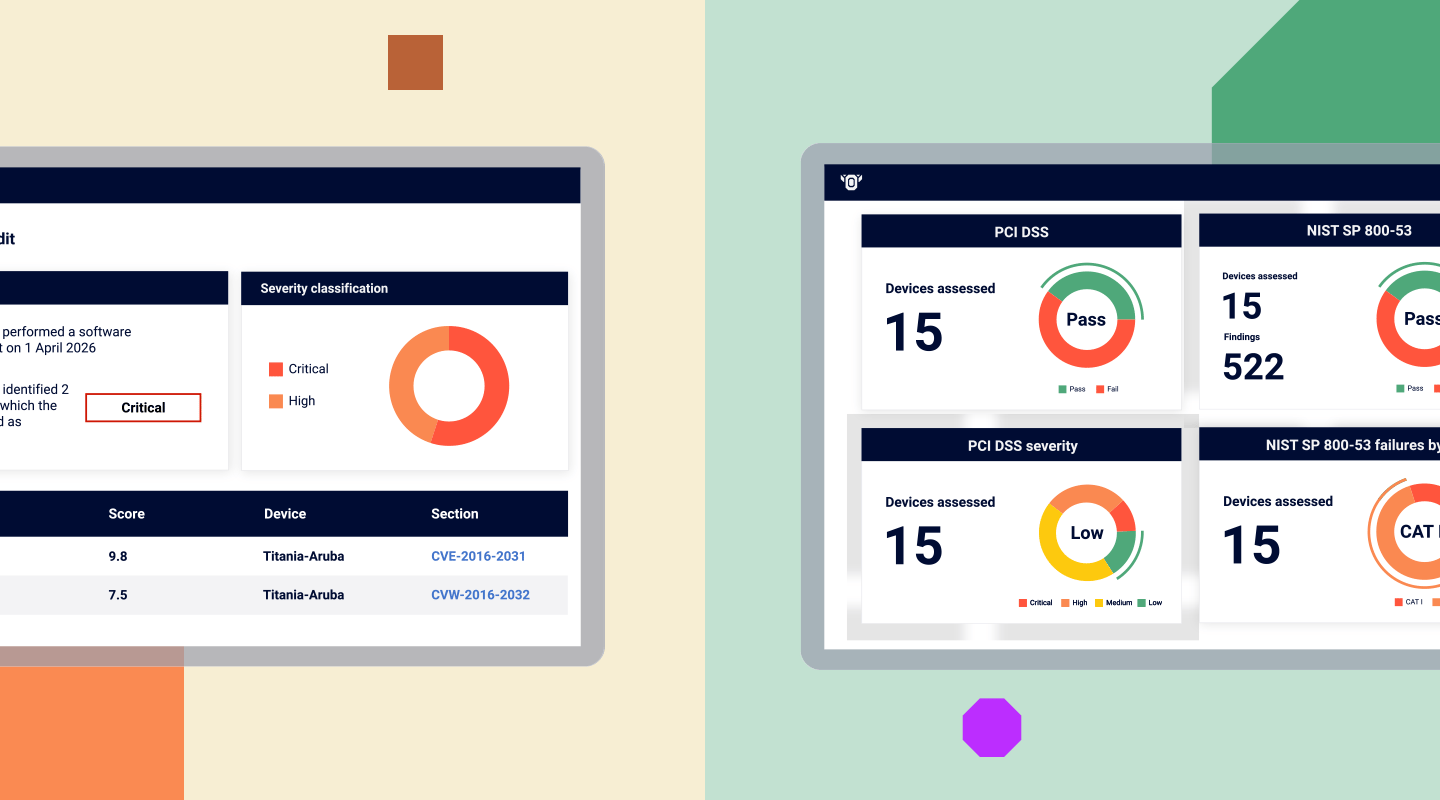 Nipper InfraSight compliance assessment and reporting dashboards