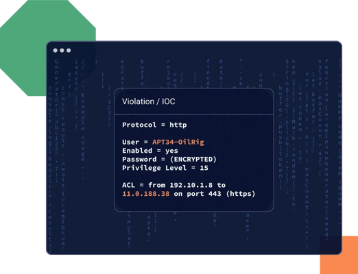 Image of violation / IOC report Image of violation / IOC report