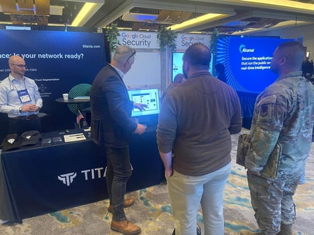 Phil Lewis in front of stand at Alamo ACE 2025