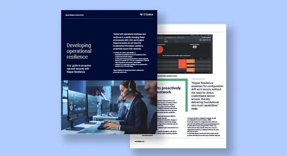 Nipper Resilience solution guide: Proactive Network Security