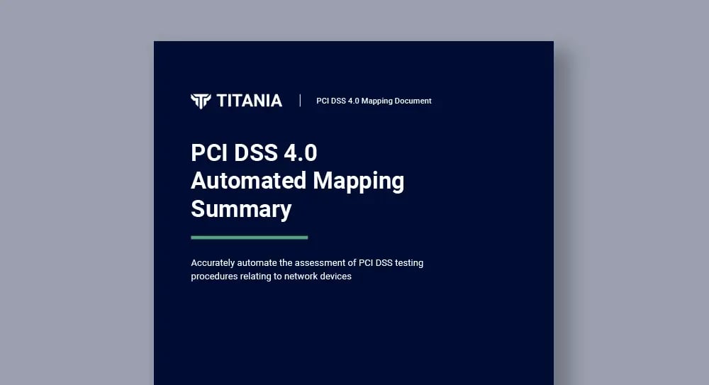 Nipper: PCI DSS 4.0 - Mapping Document