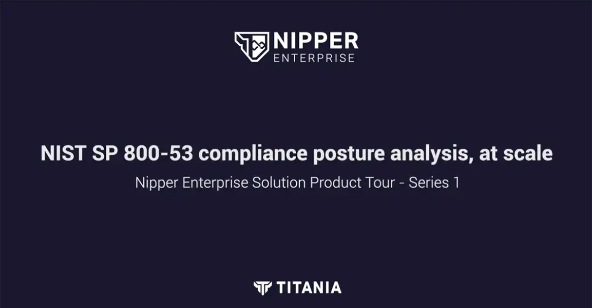 NIST SP 800-53 compliance posture analysis - PTS 6